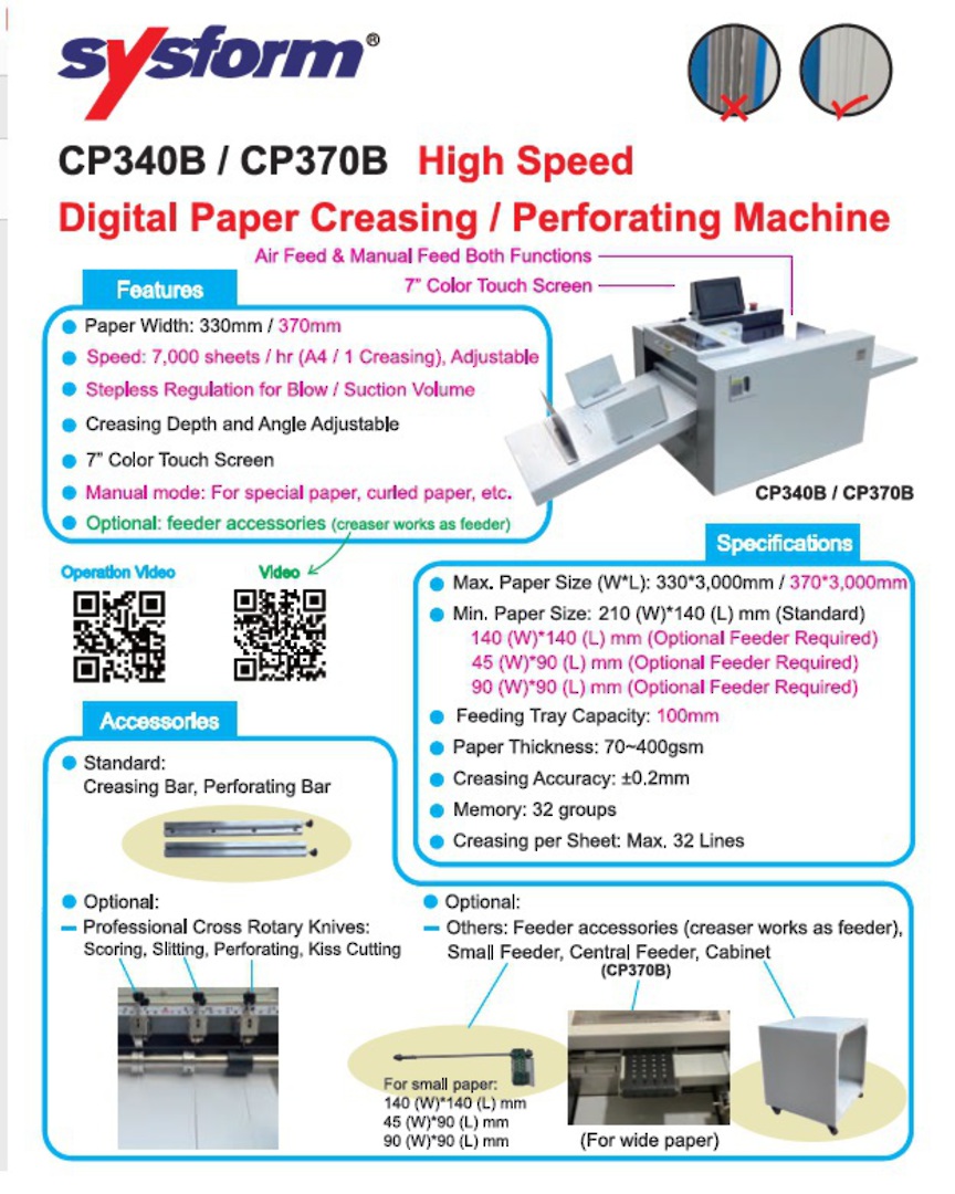 CP340B/CP370B Creasing & Perforating High Speed image 0